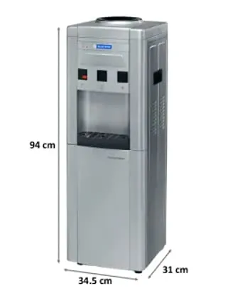 Blue Star Bwd3Fmrga-G, Grey Water Dispenser with Refrigerator Hot , Cold & Normal Water Taps