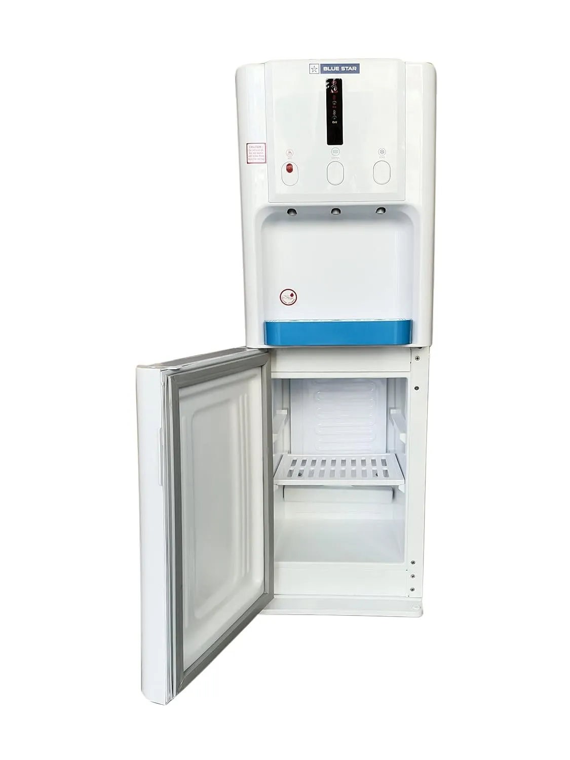 Blue Star BWD3FMRUA  Bottled Water Dispenser 3 Tap (Hot, Cold, Normal) | 5 Liter/Hour Water Capacity, Carbon Block, White