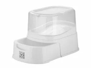 LENA FOOD DISPENSER - 2000 ML WHITE & TRANSPARENT